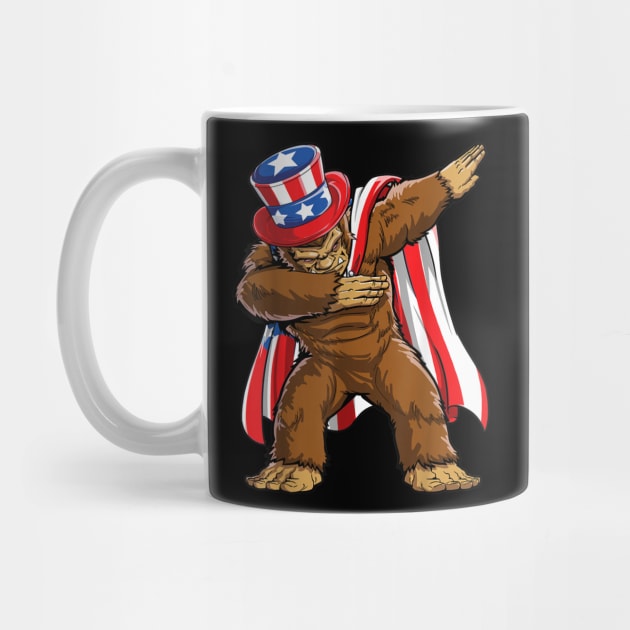 Bigfoot 4th of July American Flag by Urbanprint